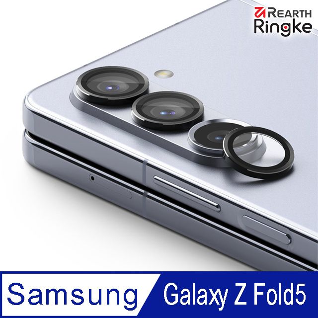 Ringke ｜三星 Galaxy Z Fold 5 [Camera Lens Frame Glass] 鋼化玻璃鏡頭保護鋁框 黑