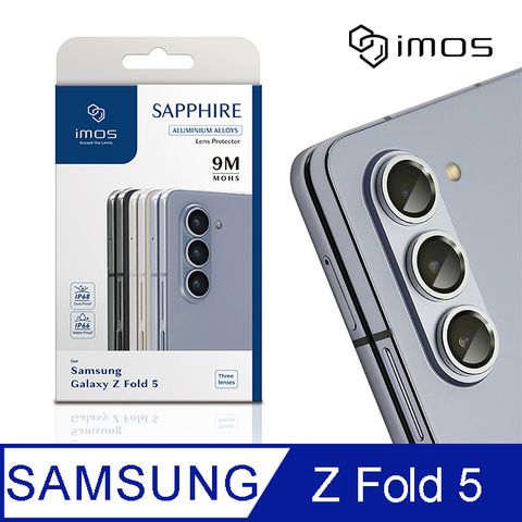 採用藍寶石玻璃 莫氏硬度達9Mimos Samsung Galaxy Z Fold 5藍寶石金屬框鏡頭保護貼