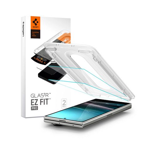 Spigen Galaxy Z Fold 7_Glas.tR EZ Fit Pro HD (2P)-玻璃保護貼(透明2入，含快貼板)