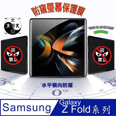[太極定位柔韌膜] 三星Galaxy Z Fold 系列 (主螢幕)防窺磨砂螢幕保護貼