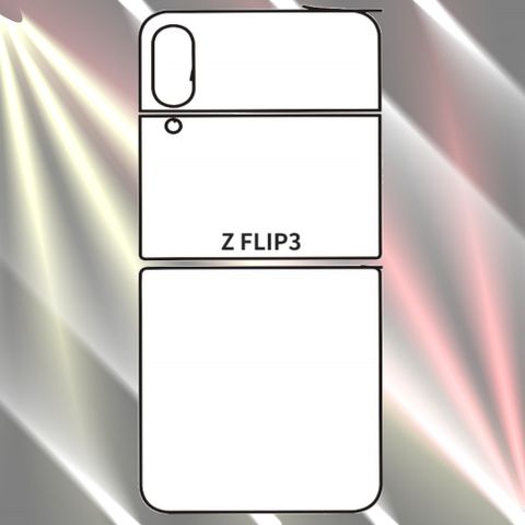 SAMSUNG Galaxy Z Flip3 柔韌疏水高清亮面_機背保護貼