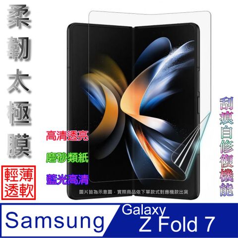 [太極定位柔韌疏水膜] Samsung Galaxy Z Fold 7 主摺疊螢幕保護貼