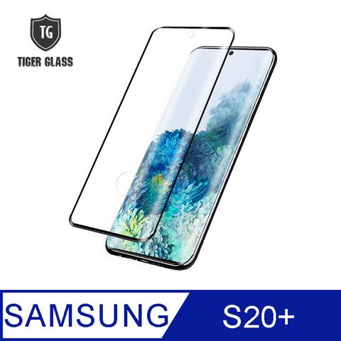 T.G Samsung Galaxy S20+ 3D曲面滿版框膠鋼化膜手機保護貼(指紋解鎖版)