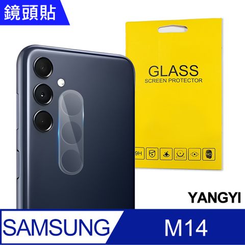 YANG YI 揚邑 Samsung Galaxy M14 防爆防刮弧邊3D一體包覆 9H鏡頭鋼化玻璃膜保護貼