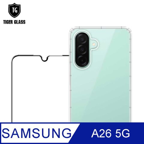 T.G Samsung Galaxy A26 5G 手機保護超值2件組(透明空壓殼+鋼化膜)
