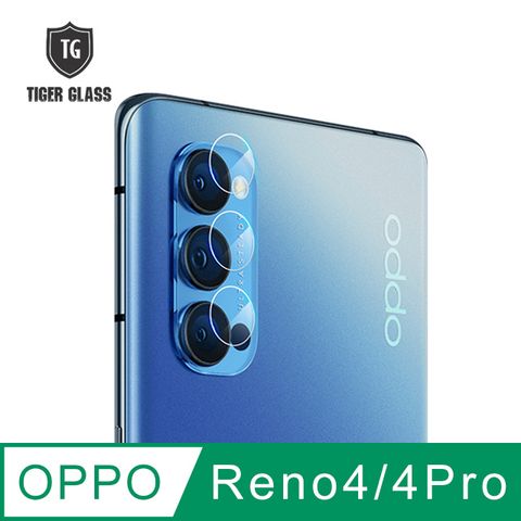 防水鍍膜 耐刮防指紋T.G OPPO Reno 4 / 4 Pro鏡頭鋼化膜玻璃保護貼(防爆防指紋)