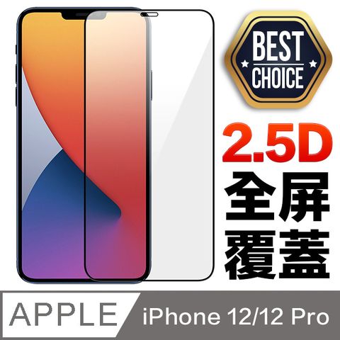 ACRYLIC PLANET 亞克力星球 iPhone 12 / 12 Pro【6.1吋】2.5D弧邊平面全滿版 鋼化玻璃膜【極細黑框館長好用推薦】