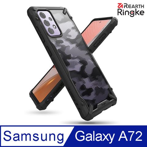 Ringke ｜三星 Samsung Galaxy A72 Fusion X Case 防撞手機保護殼（迷彩黑）