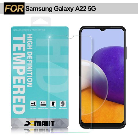 Xmart for Samsung Galaxy A22 5G 薄型9H玻璃保護貼-非滿版