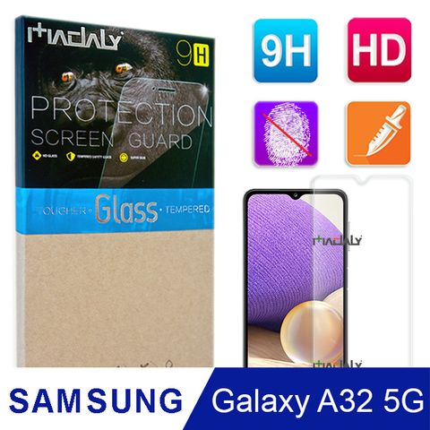 MADALY for Samsung Galaxy A32 5G 6.5吋 防油疏水抗指紋 9H 鋼化玻璃保護貼