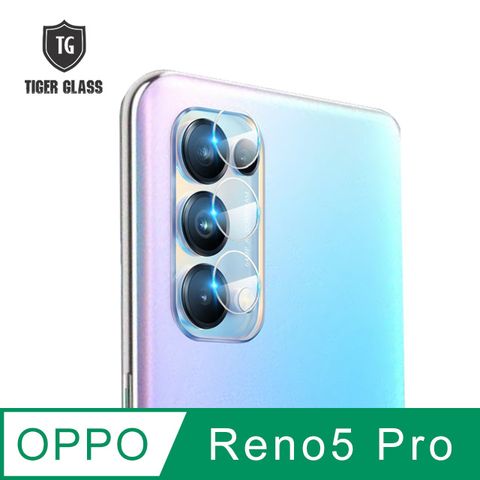 防水鍍膜 耐刮防指紋T.G OPPO Reno5 Pro鏡頭鋼化膜玻璃保護貼(防爆防指紋)