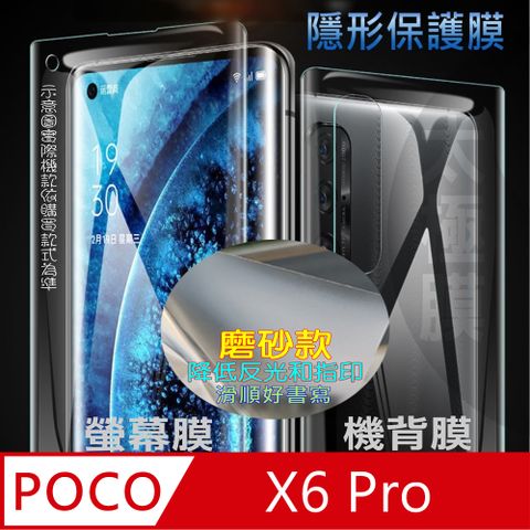 FORPOCO X6 Pro 螢幕保護貼&機背保護貼 (透亮高清疏水款&霧磨砂強抗指紋款)