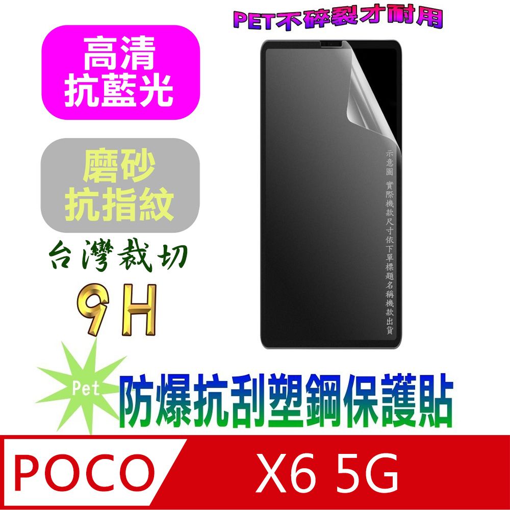  POCO X6 5G(抗藍光高清款&磨砂抗炫強抗指紋)