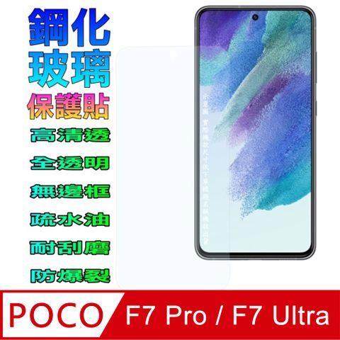 [Glass] POCO F7 Pro/F7 Ultra 鋼化玻璃螢幕保護貼(全透明無邊框)