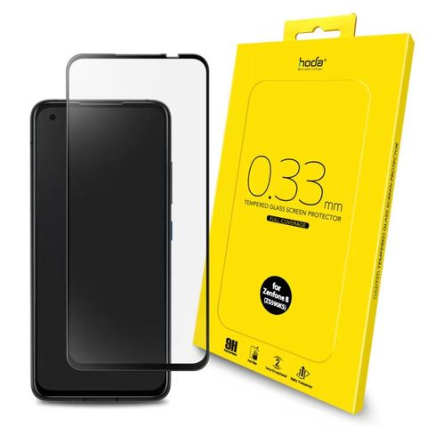 hoda ASUS Zenfone 8 ZS590KS 2.5D高透光滿版9H鋼化玻璃保護貼
