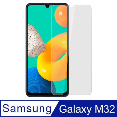 【Ayss】Samsung Galaxy M32/6.4吋/2021手機玻璃保護貼/鋼化玻璃膜/平面全透明/全滿膠