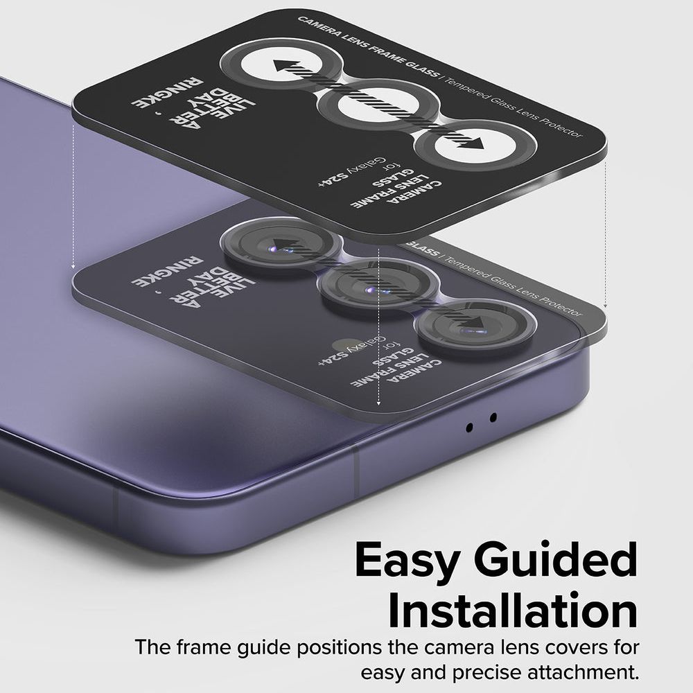 Ringke ｜三星 Galaxy S24 [Camera Lens Frame Glass] 鋼化玻璃鏡頭保護鋁框
