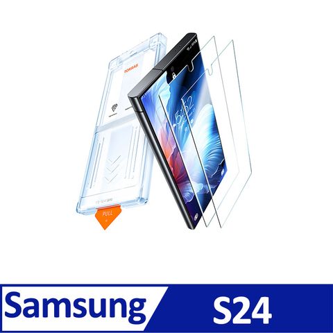 TORRAS 圖拉斯 Insta-III Master Galaxy S24 滿版手機螢幕鋼化玻璃保護貼兩入組for Samsung S24|一蓋即貼 極致防護