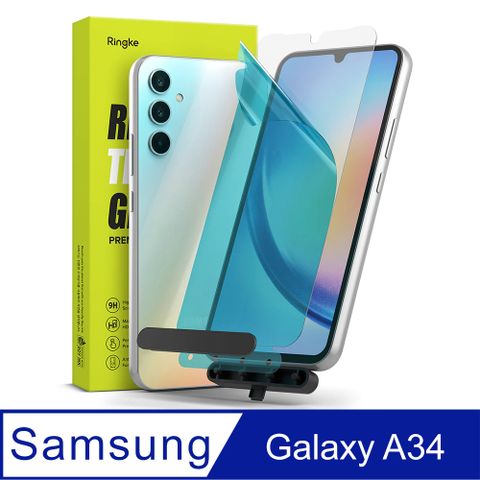 Rearth 三星 Galaxy A34 5G 強化玻璃螢幕保護貼(2片裝)