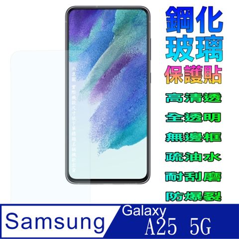 Samsung A25 5G (全透明/無邊框) 鋼化玻璃螢幕保護貼