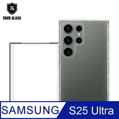 T.G Samsung Galaxy S25 Ultra 手機保護超值2件組(透明空壓殼+鋼化膜)