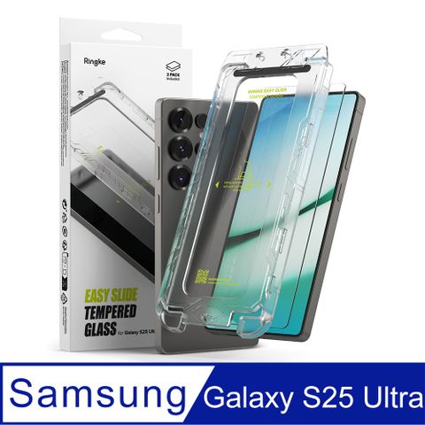 Rearth Ringke 三星 Galaxy S25 Ultra 零失敗玻璃保護貼(2片裝)