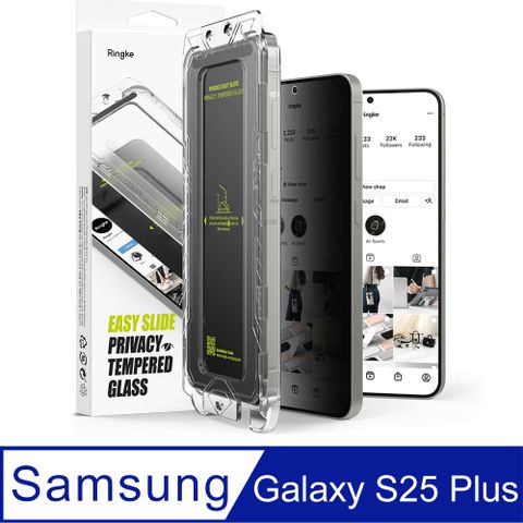 Rearth Ringke 三星 Galaxy S24+/S25+ 零失敗防窺玻璃保護貼(2片裝)