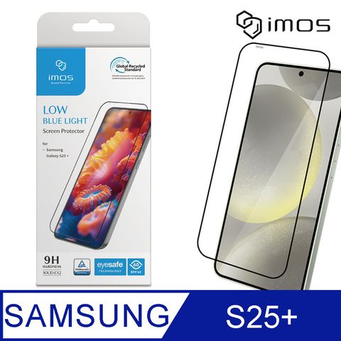 imos Samsung Galaxy S25+ 超聲波指紋辨識 德國萊因認證 RPF60低藍光螢幕保護貼