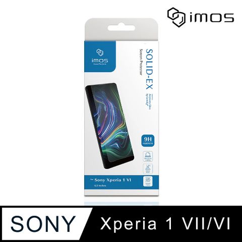 iMOS SONY Xperia 1 VII/VI 2.5D 全透明玻璃保護貼 美商康寧公司授權(AGbC)