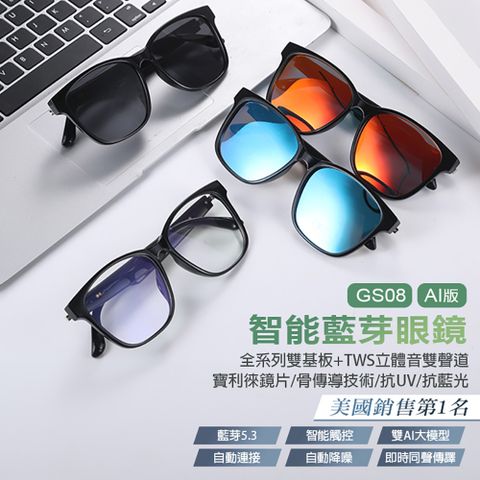 AI版 GS08 智能藍牙眼鏡