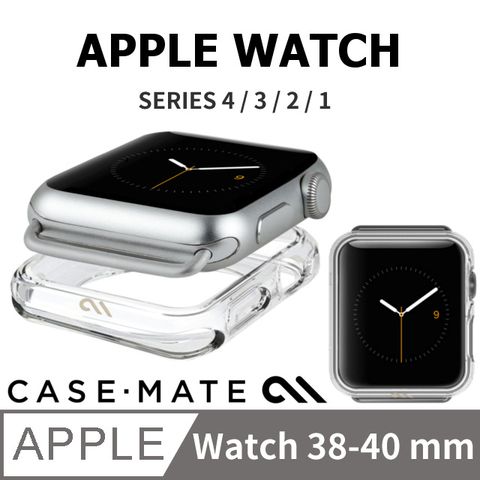 Case-Mate 美國  Apple Watch  38-40 mm  1-6代/SE Tough Clear 高級裸感保護殼 - 透明