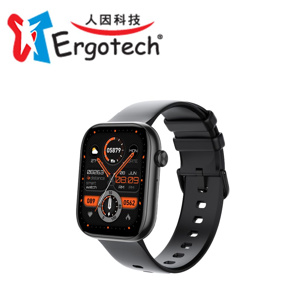 Ergotech 人因 ERGOLINK SW202 2.01"心率血氧藍牙通話腕錶