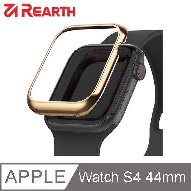 Rearth Apple Watch S4 44mm 高質感金屬錶環(亮金) - PChome 24h購物