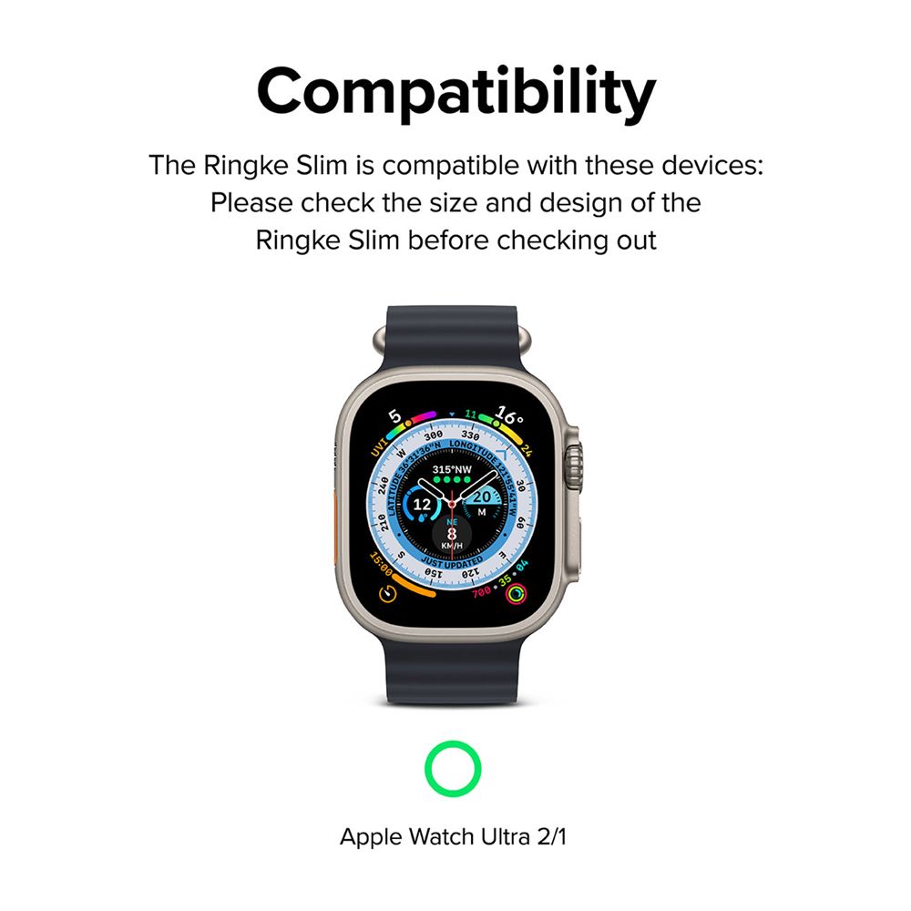 Ringke ｜Apple Watch Ultra 49mm [Slim] 輕薄手錶保護殼（2入）