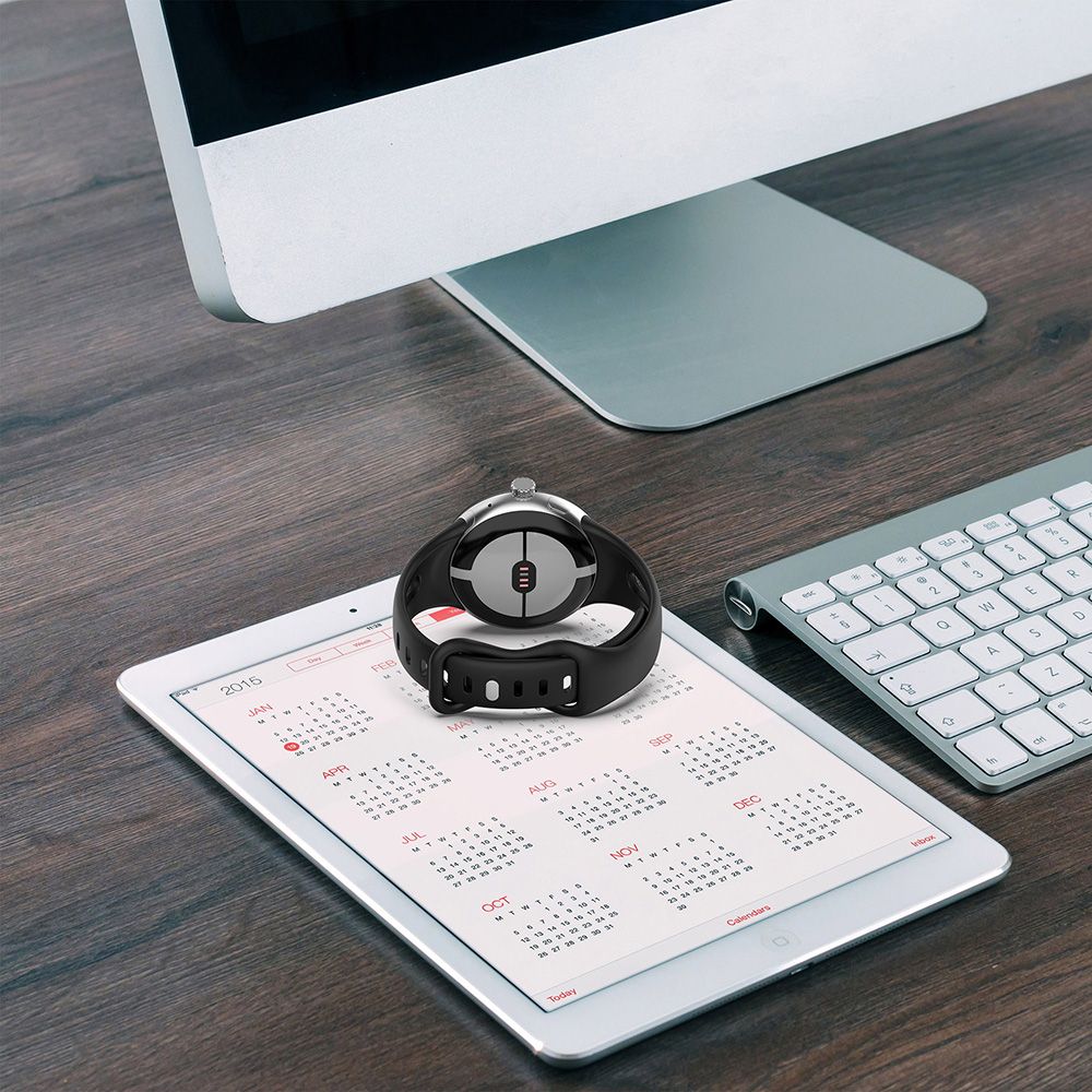 HH Google Pixel Watch 1/2 (41mm)可調扣環矽膠錶帶(午夜色)