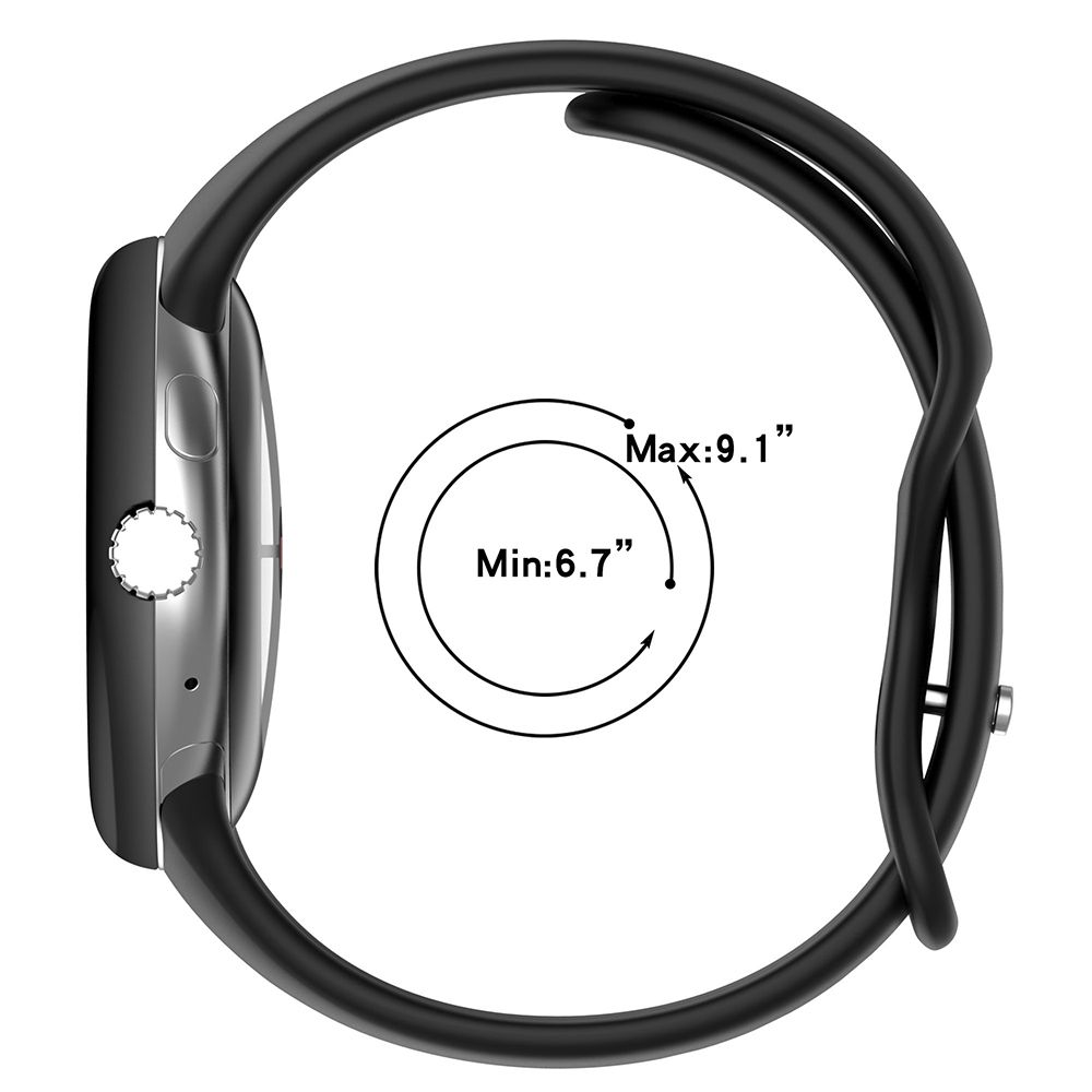 HH Google Pixel Watch 1/2 (41mm)可調扣環矽膠錶帶(午夜色)