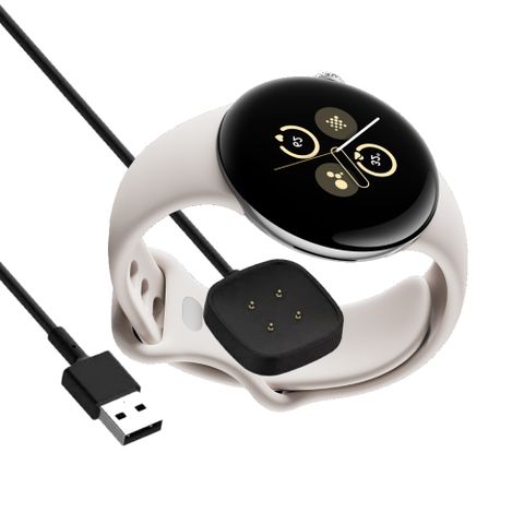 Google Pixel Watch2 相容磁吸連接線(方形底座) USB-A(Watch一代不適用)