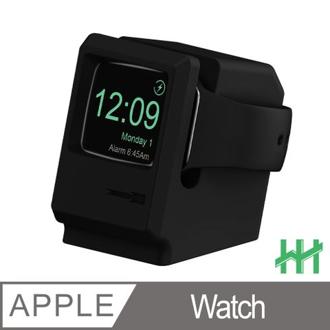 Apple 蘋果 【HH】 Watch 電腦造型環保矽膠充電底座(黑色)