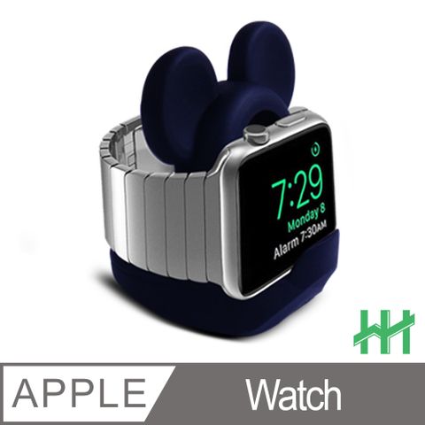 【HH】★Apple Watch 米奇造型環保矽膠充電底座(黑色)