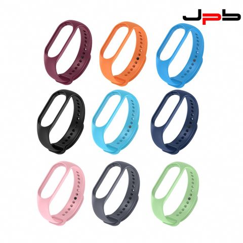 [ JPB ] 小米手環 5/6/7通用 矽膠單色錶帶 (兩入)