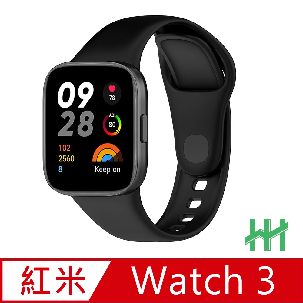 Redmi 紅米  Watch 3 矽膠錶帶(黑色)