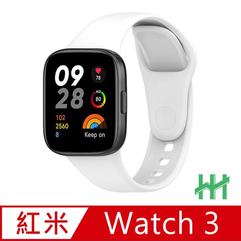 【HH】★可調矽膠錶帶★Redmi Watch 3 矽膠錶帶(白色)
