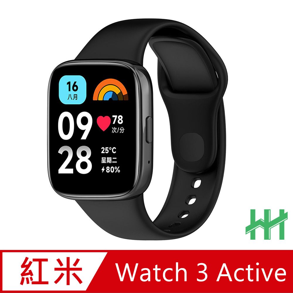 Redmi 紅米  Watch 3 Active 矽膠腕帶(黑)