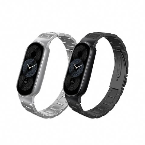 【DAYA】小米手環8/9 專用 三株不鏽鋼金屬替換錶帶(送錶帶調整器)