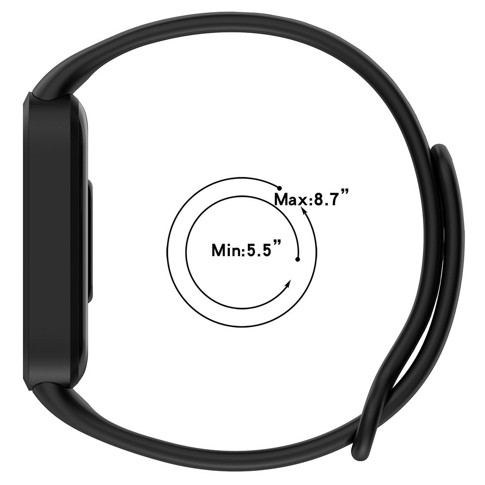 HH Xiaomi 手環 9 Active 矽膠腕帶 -黑色