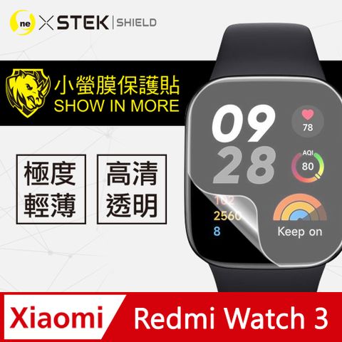 美國頂級原料犀牛皮材質Xiaomi 紅米 Watch 3 手錶保護貼 犀牛皮手錶膜 保護膜 自動修復(兩入組)