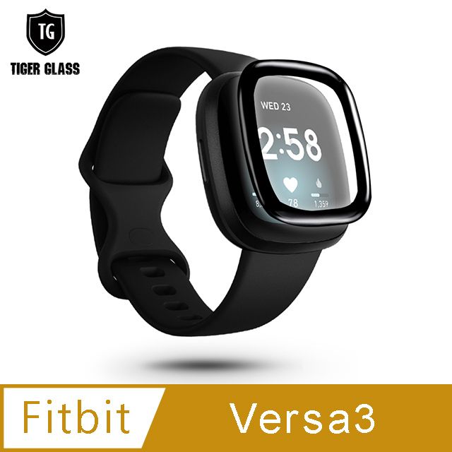 fitbit T.G  Versa 3/Sense 軟性防爆曲面保護貼-霧面(滿版)