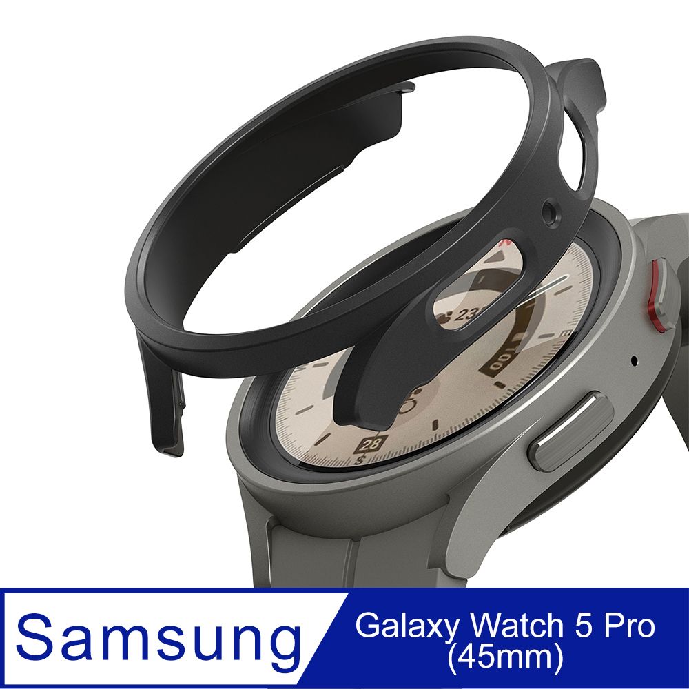 Rearth  Ringke 三星 Galaxy Watch 5 Pro (45mm) 手錶輕薄保護套(霧黑)