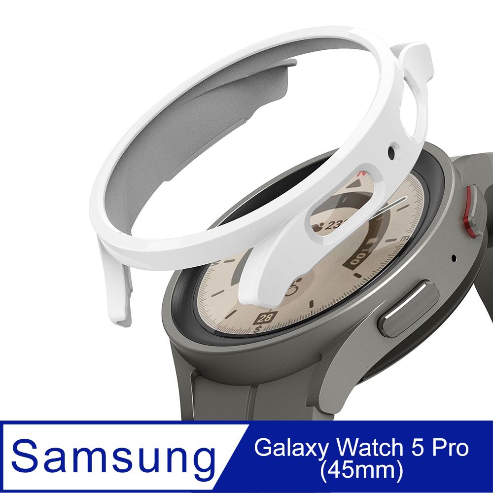 Rearth  Ringke 三星 Galaxy Watch 5 Pro (45mm) 手錶輕薄保護套(白)