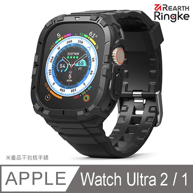 Ringke ｜Apple Watch Ultra 49mm [Fusion X Guard] 運動型保護殼+錶帶組（黑／白）